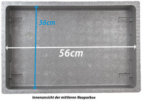 Innenansicht der mittleren Neoporbox