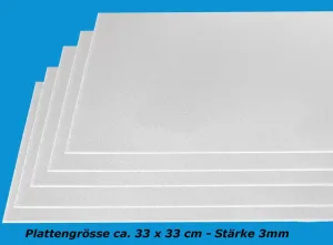 Peripor Styroporplatten 50cm x 33cm x 3cm im 5er Set 