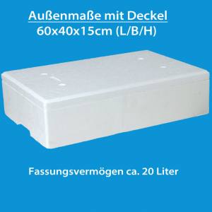 Styroporbox mittel mit Deckel