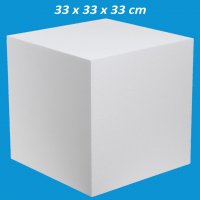 Styroporwürfel in 33 x 33 x 33 cm