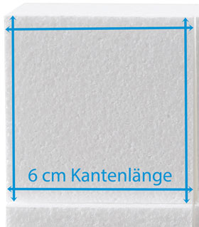 Styroporwürfel 60x60x60mm